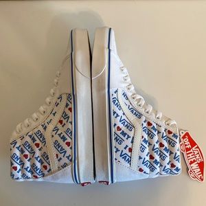 Vans Sk8-Hi “I Heart Vans” (size 7)